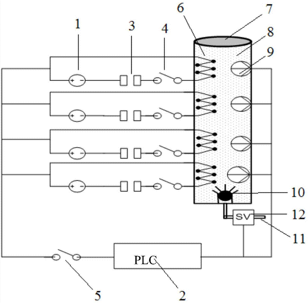 Device for testing gas/dust combustion and explosion performances with super-capacitor