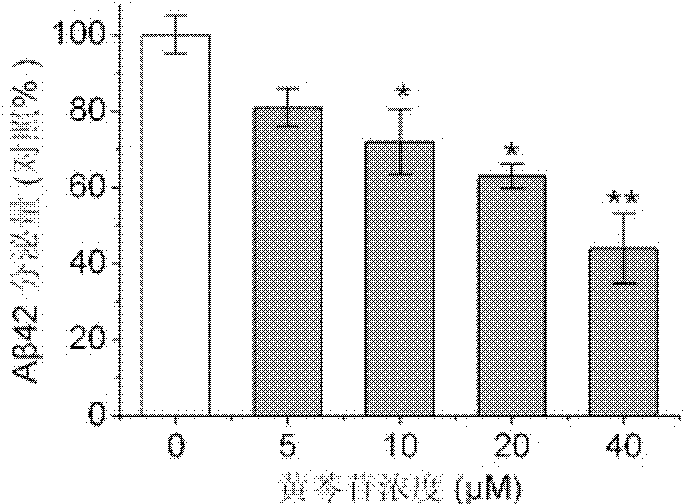 Application of baicalin