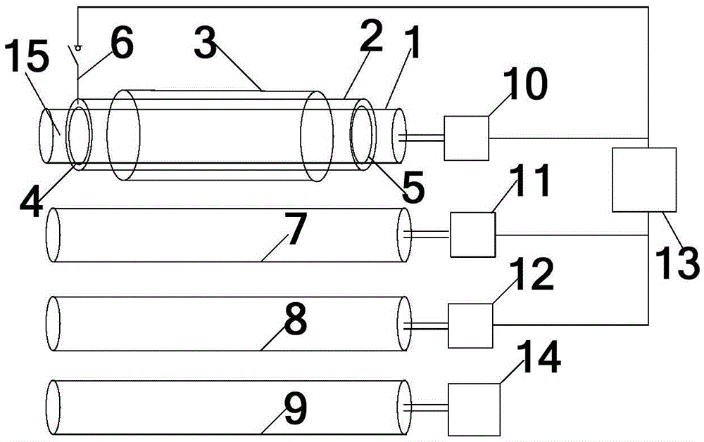 Siro-segment color yarn production device and production method