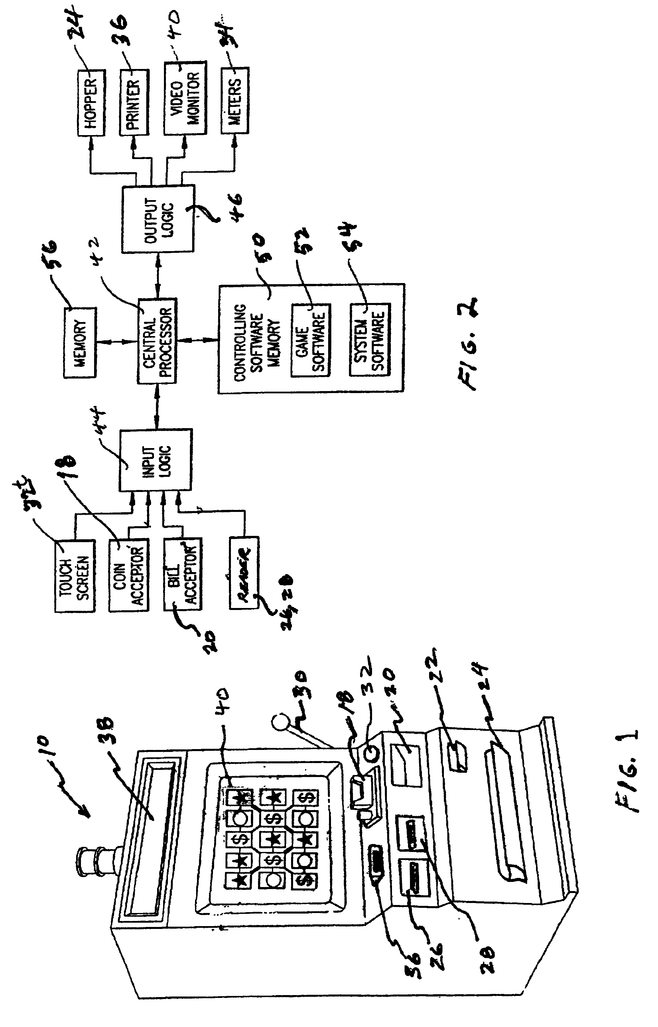 Gaming methods and apparatus using interchangeable symbols