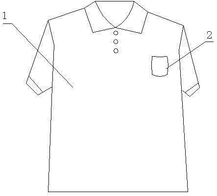 Garment allowing convenience of storing work permits