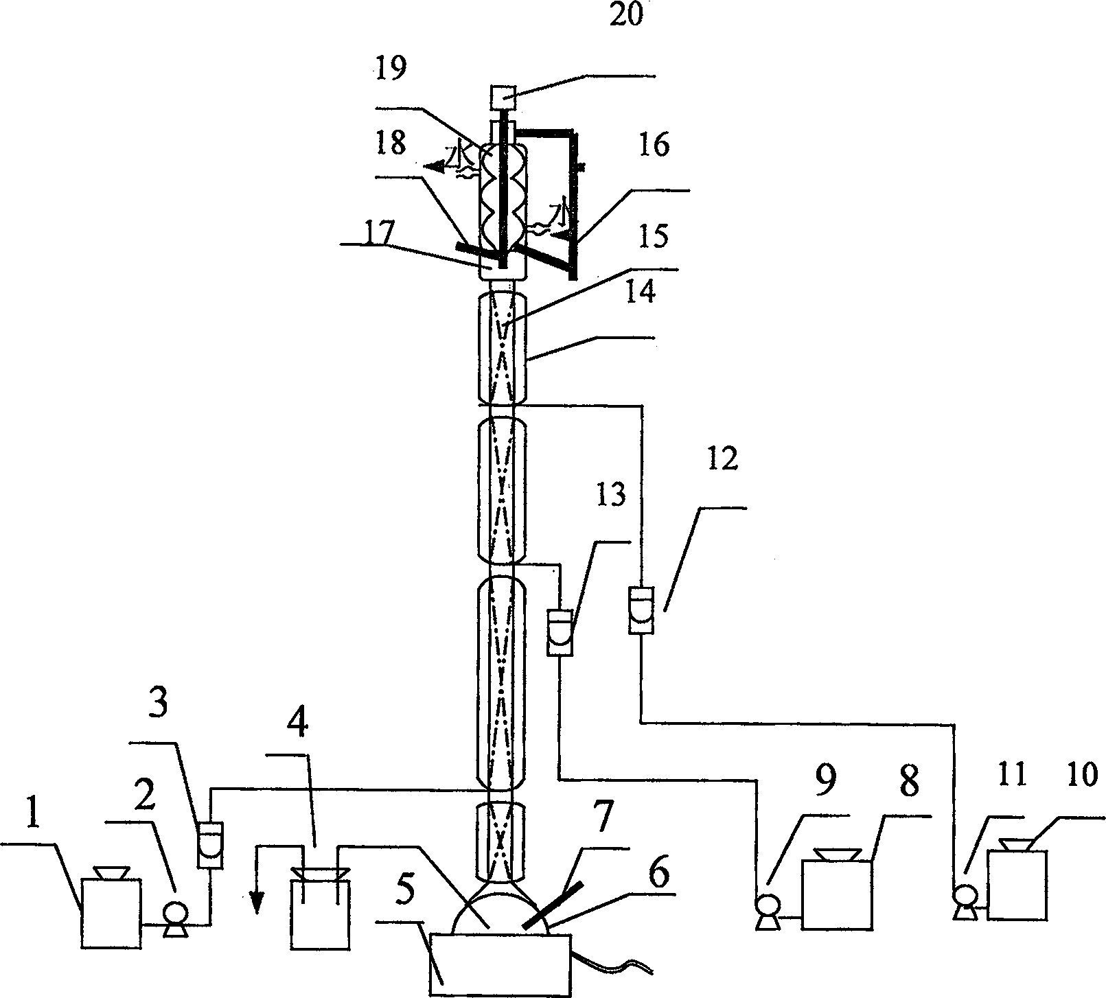 Method for distilling normal heptane and methyl - cyclohexane by using combination of rectification and compound extracted rectification