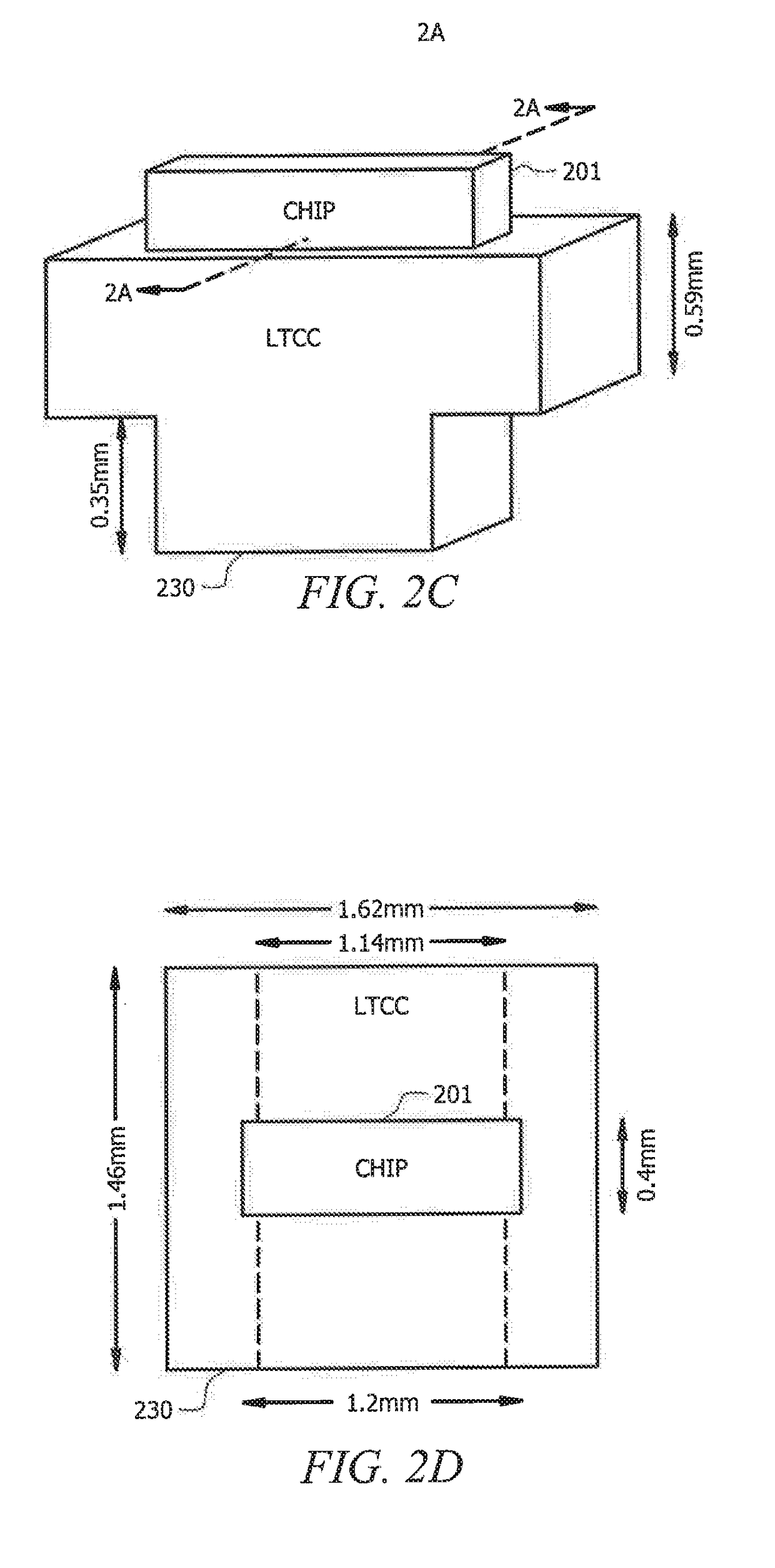 Chip-and-package distributed antenna