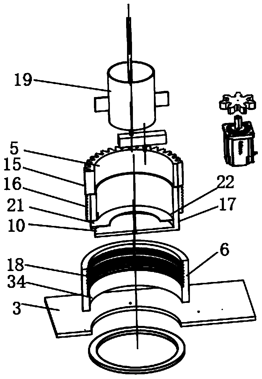 Cylinder type multi-bin electric pressure cooker with automatic rice adding and water circulation functions