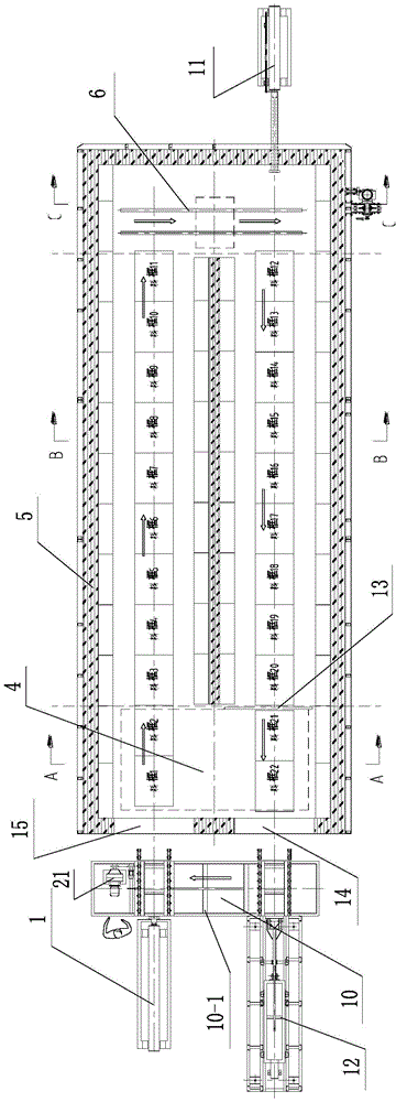 Residual heat utilizing pusher furnace