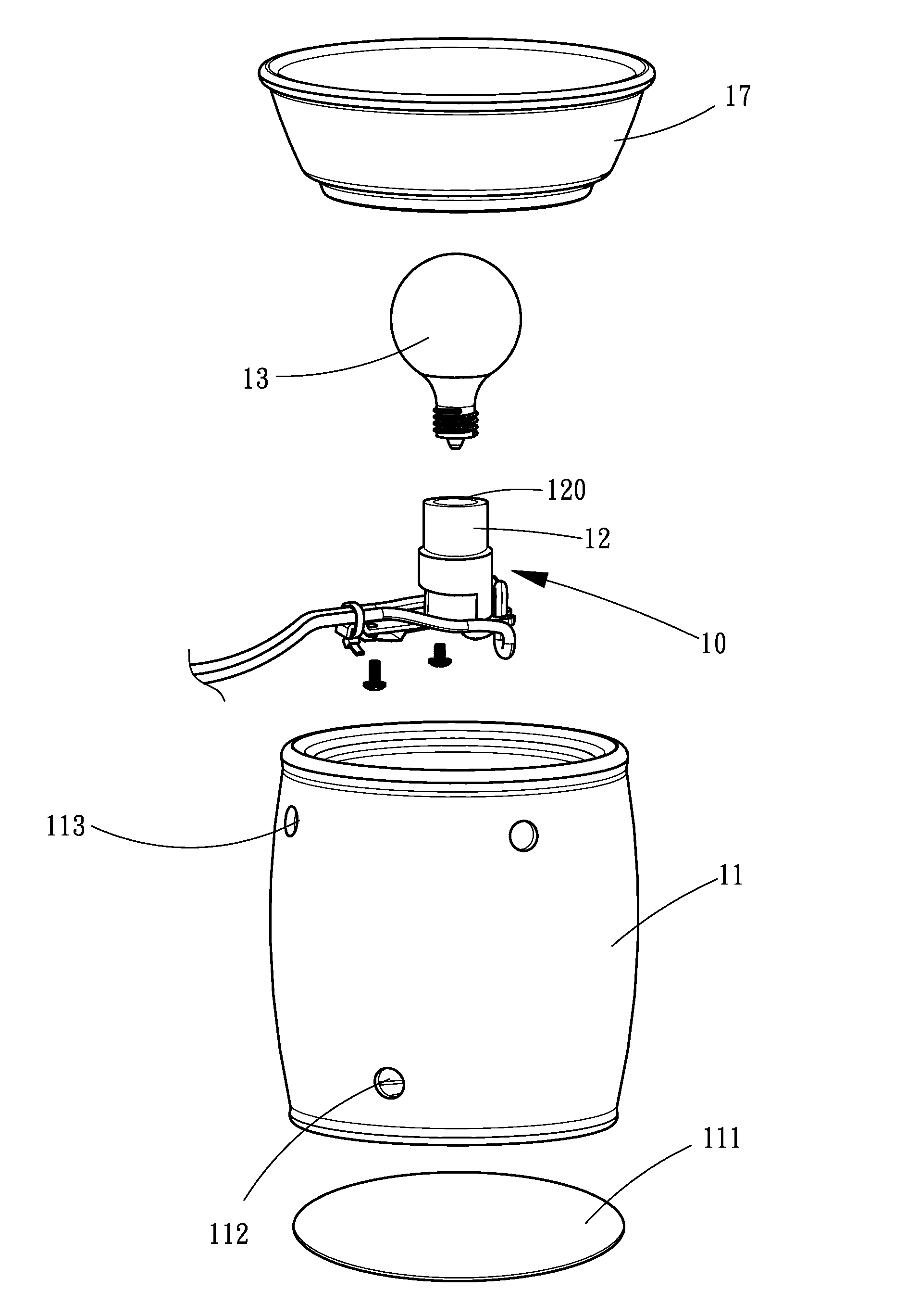 Lamp-based scent releasing system