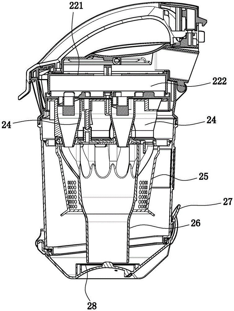 Cyclone separation type dust collector