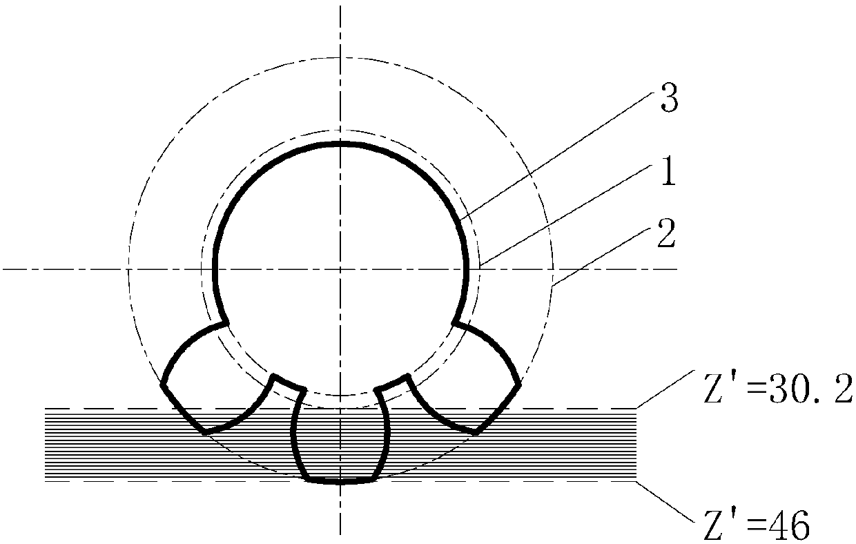 Modeling method for variable-ratio racks in thickened-sector rack pair of variable-ratio steering gear