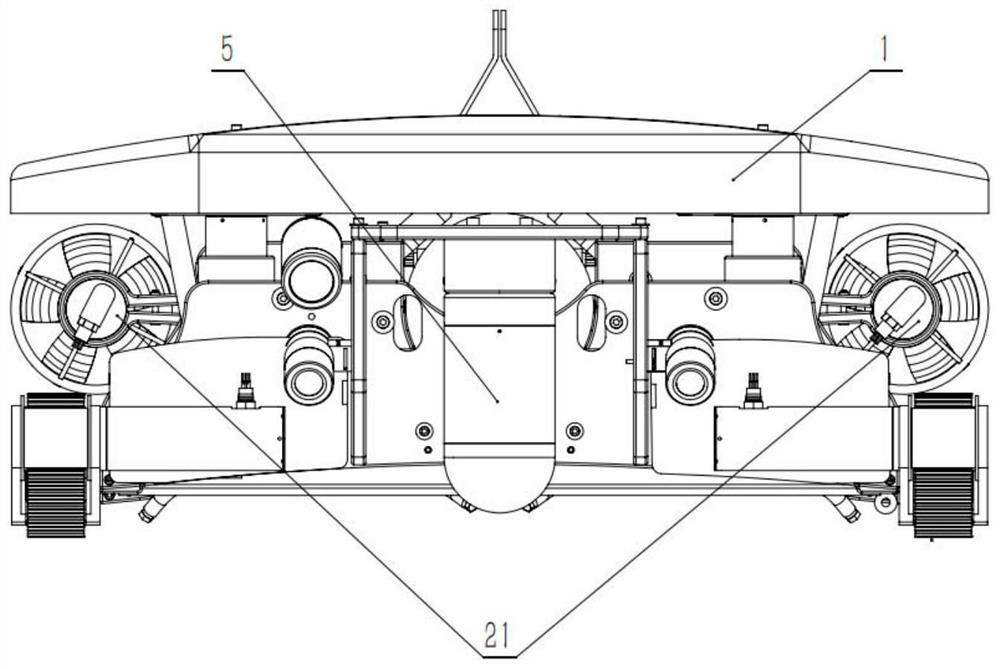 Underwater robot for cleaning marine biological pollutants of ship