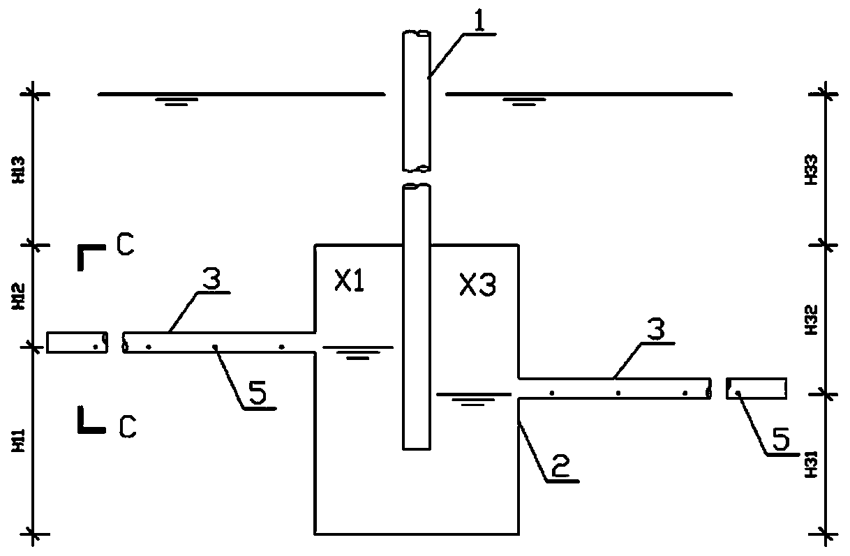 Pressure dividing control method for aeration