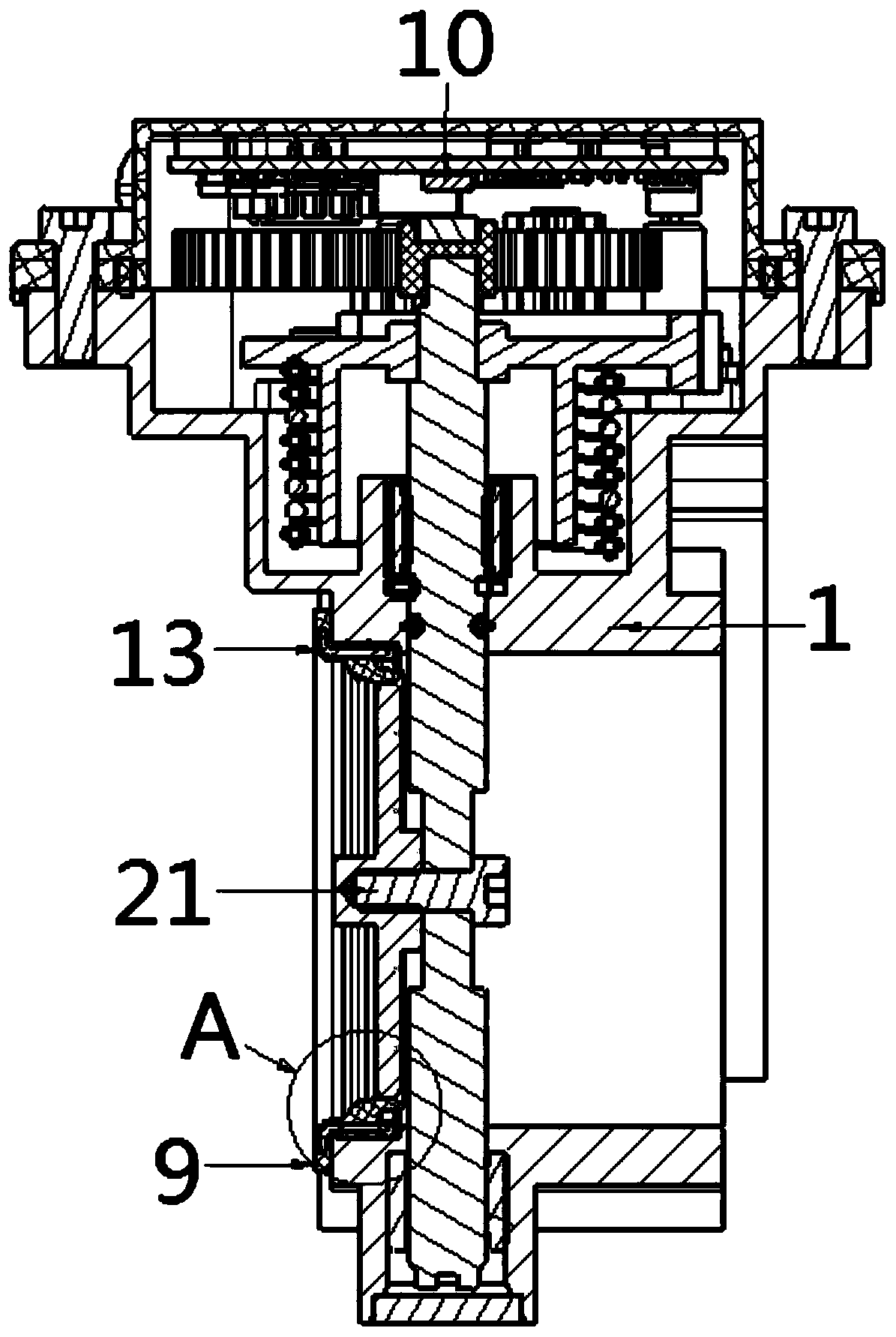 New energy automobile electronic throttle valve structure