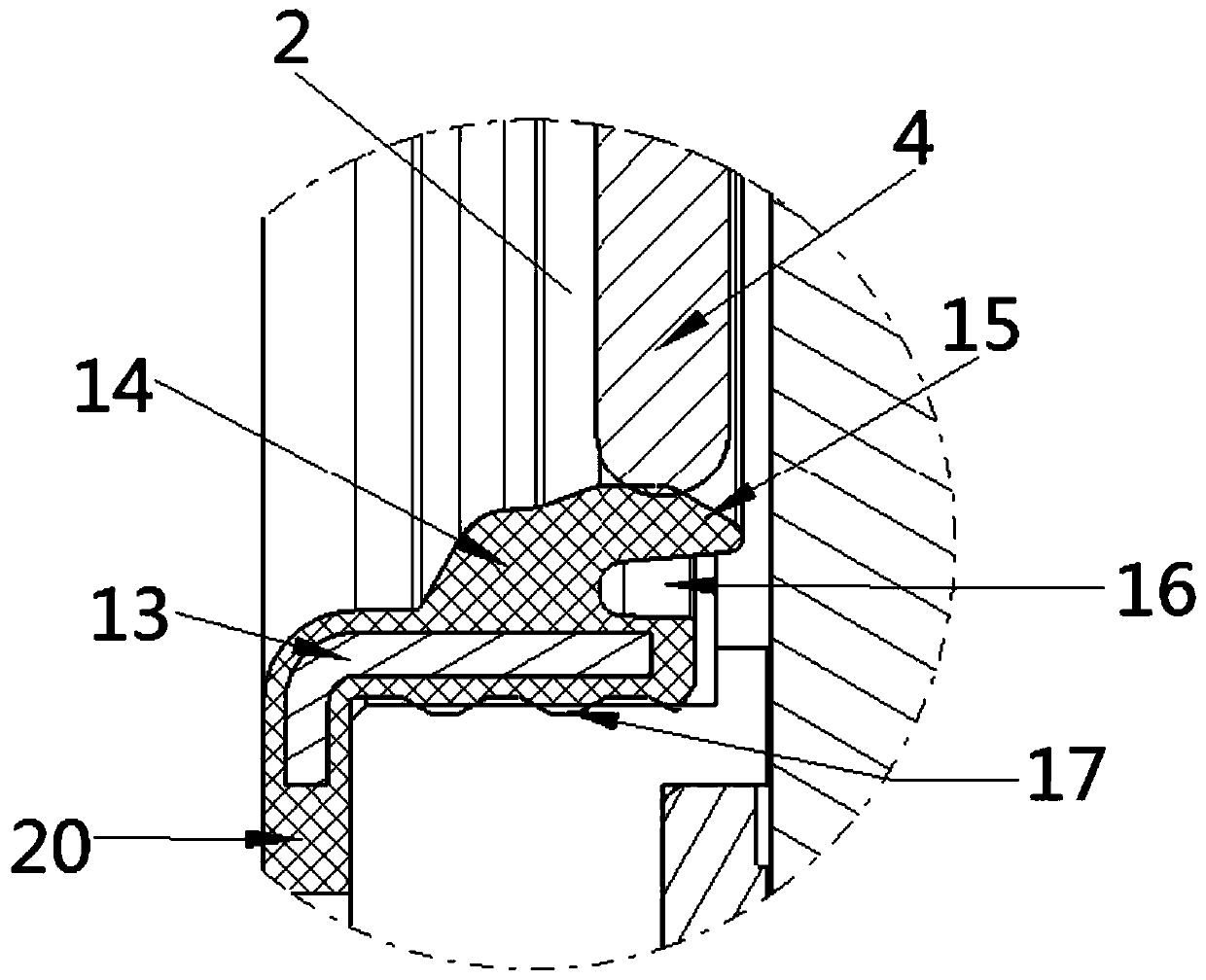 New energy automobile electronic throttle valve structure