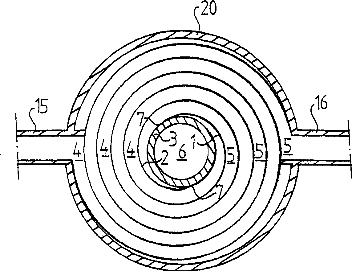 A spiral heat exchanger
