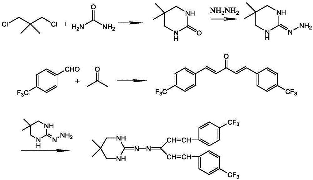 Synthetic process of hydramethylnon