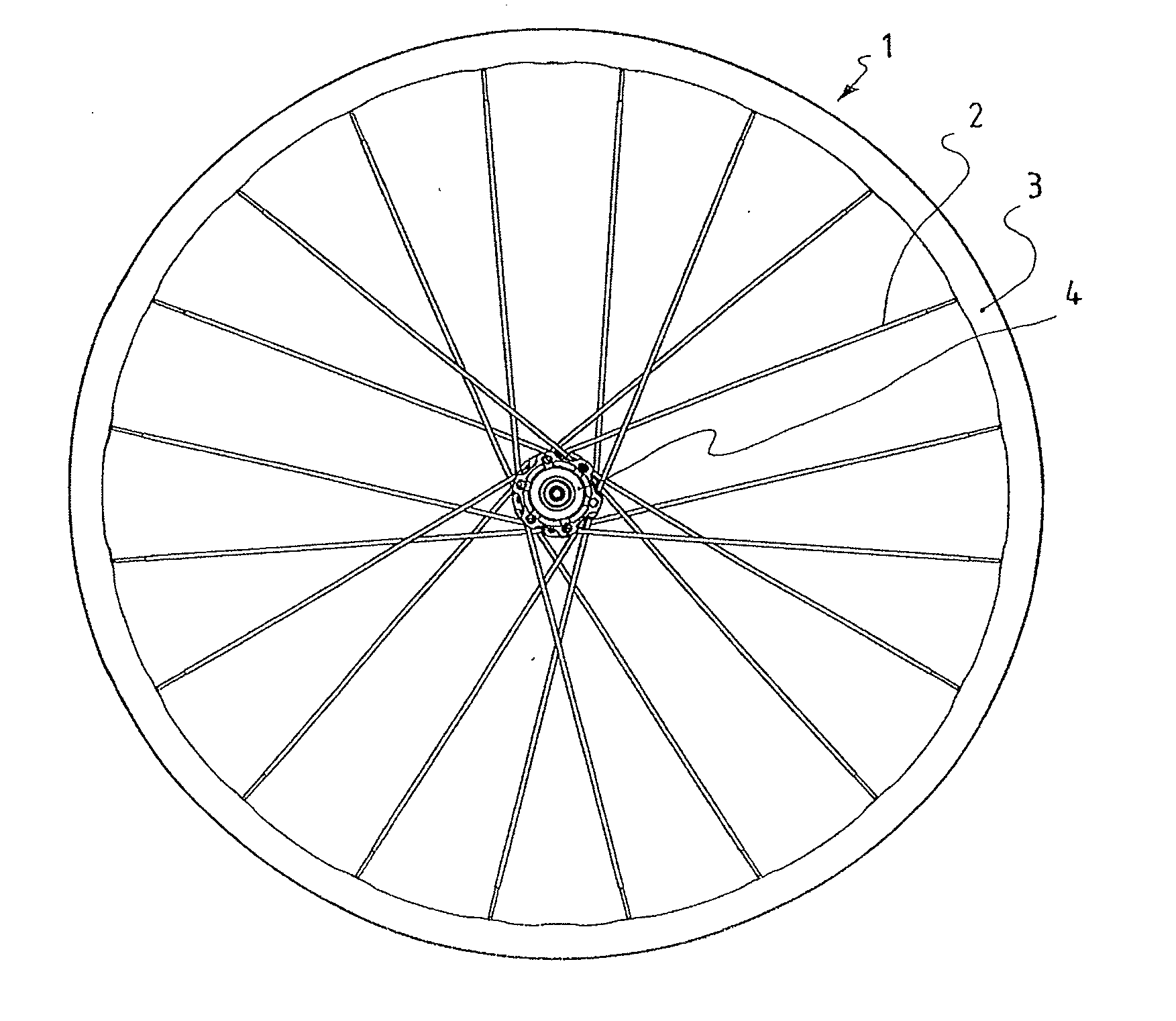 Cycle wheel spoke and cycle wheel comprising such a spoke