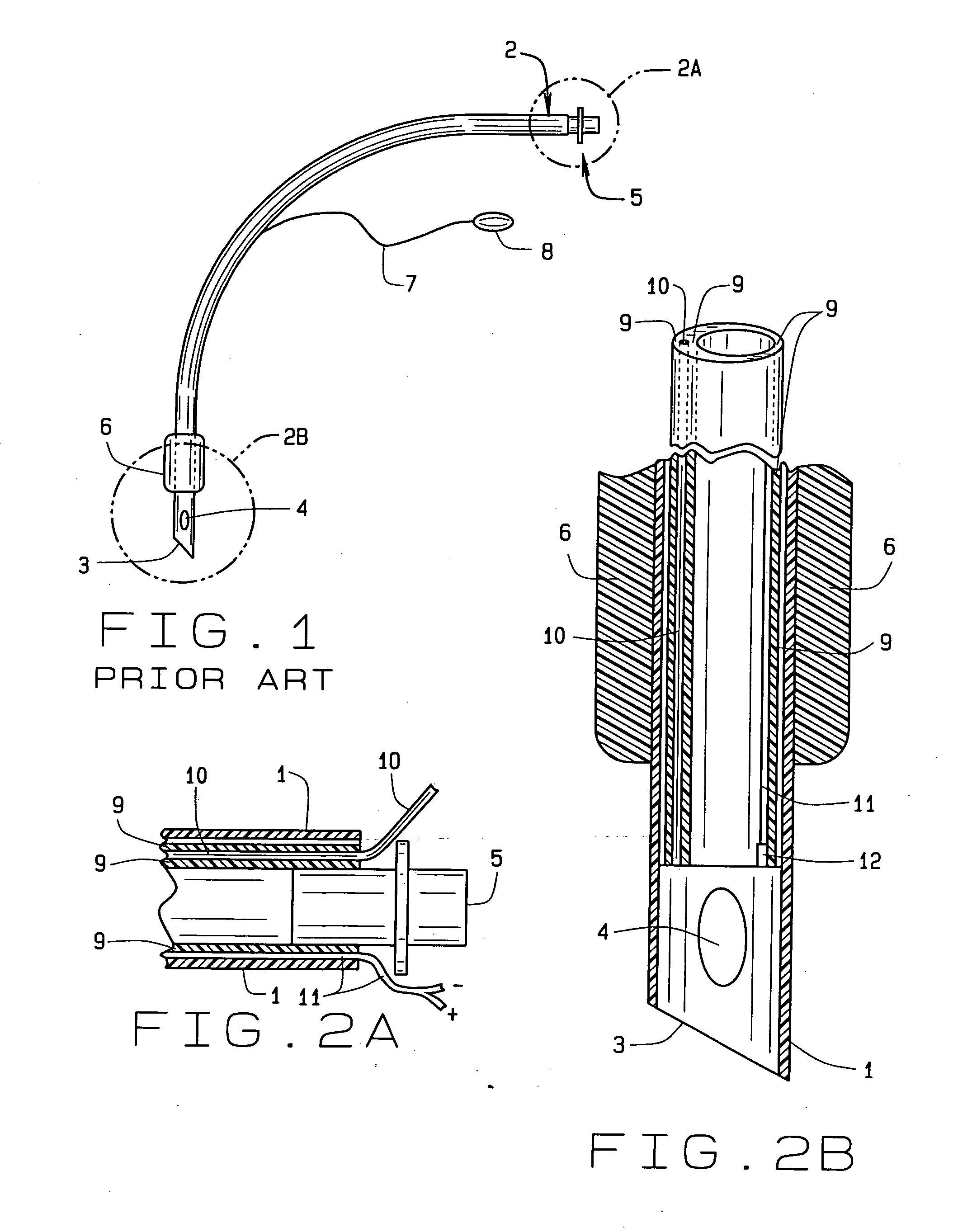 Tubular device delivering light and radiation into a patient