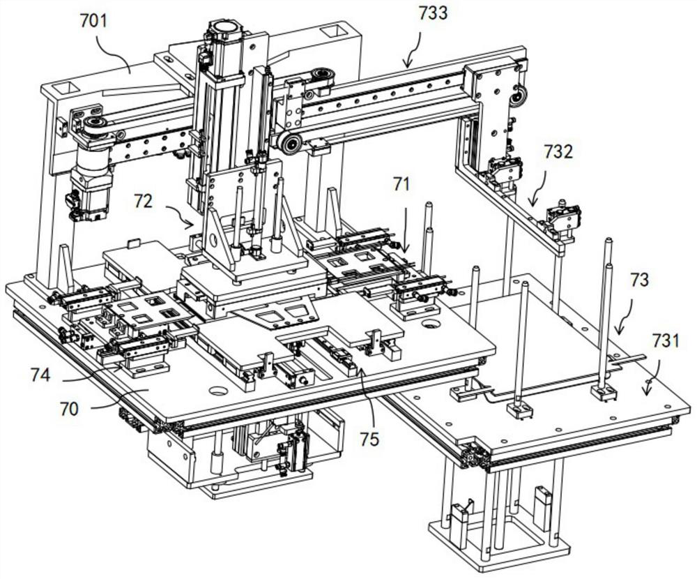 System for automatically placing small packaging materials and automatically folding shoe packaging bags