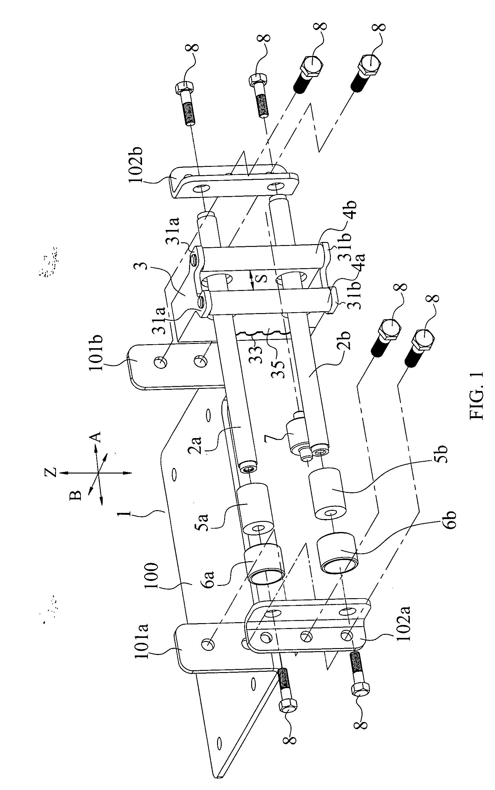 Cable guiding device