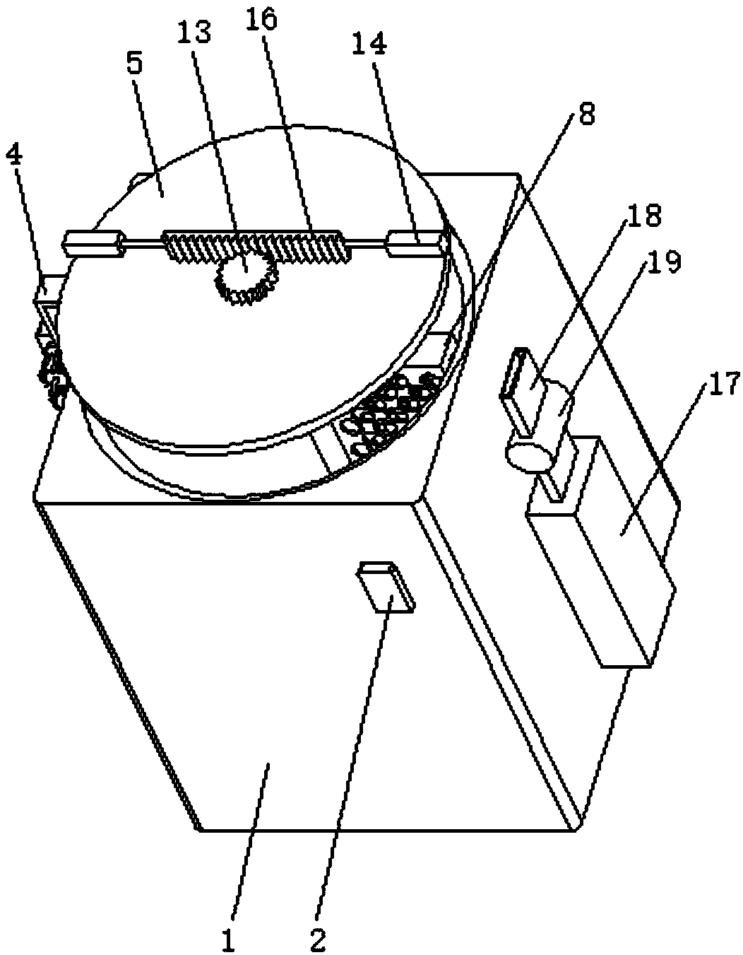 Cleaning device special for digestive system department