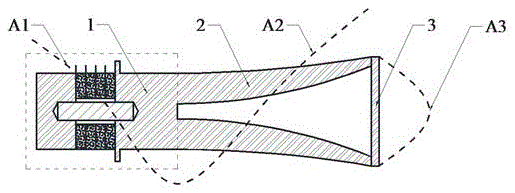 A Large Amplitude Sandwich Type Piezoelectric Ultrasonic Composite Transducer