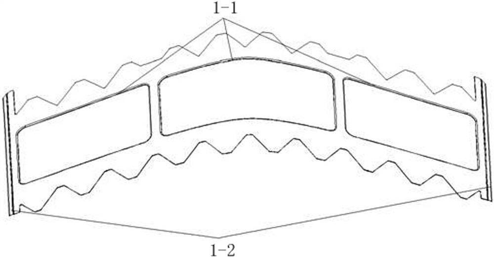 Double-curved-surface skin opening frame forming method