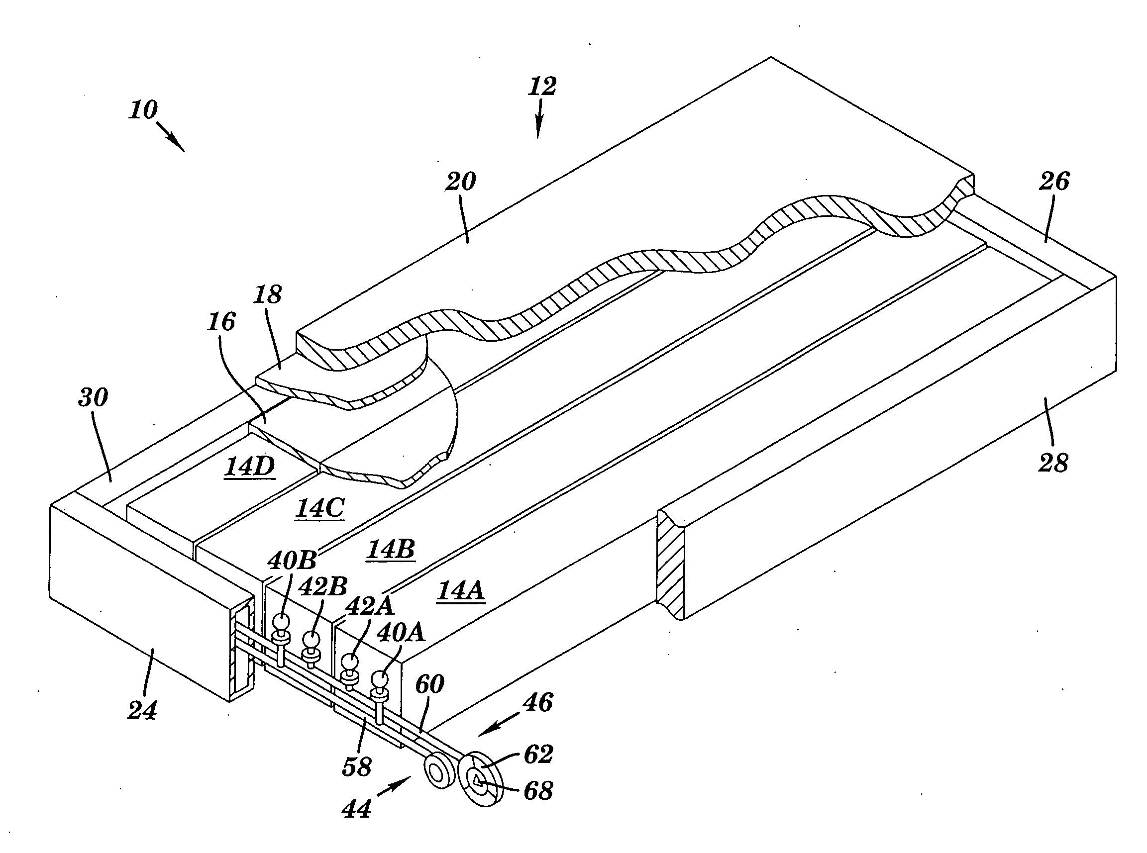 Inflatable cushioning device with manifold system