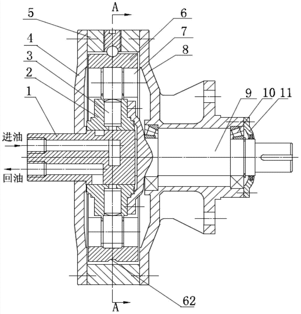 Torque self-checking inner curve hydraulic motor