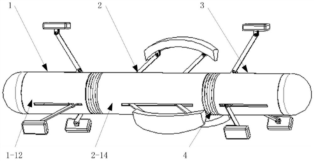 Structure and working method of an active micro-robot for the colon