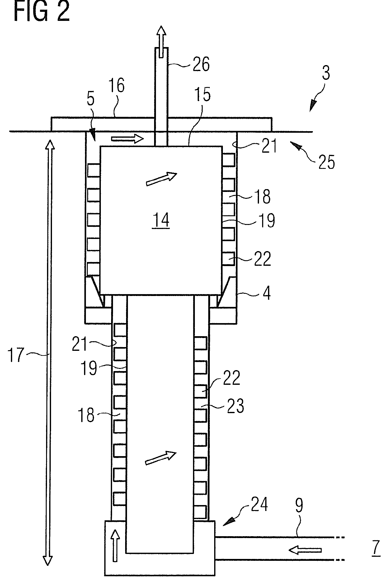 Cryostat and method for reducing heat input into a cryostat