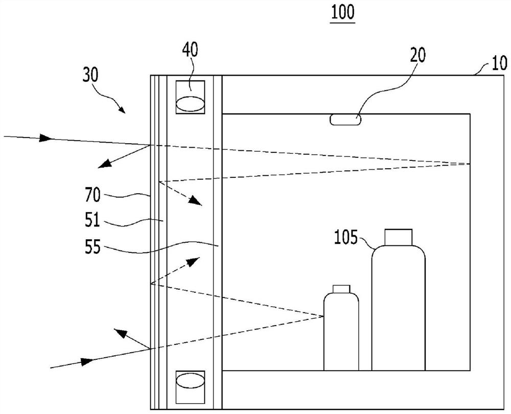 Condition-detection see-through storage box