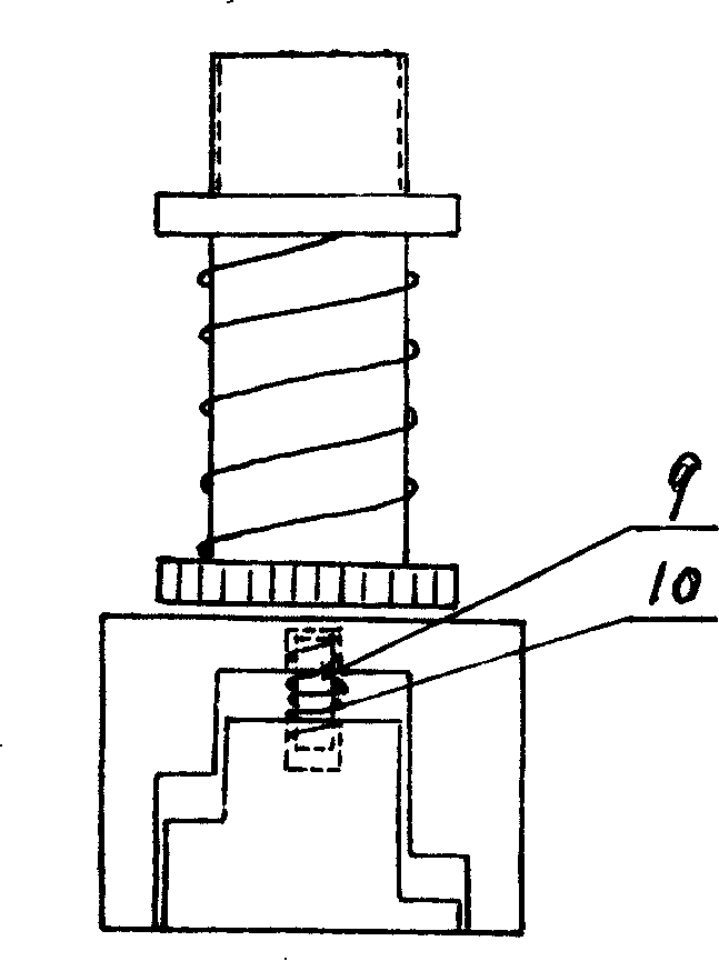 Piercing mandrel of automatic dotter and automatically dotting method