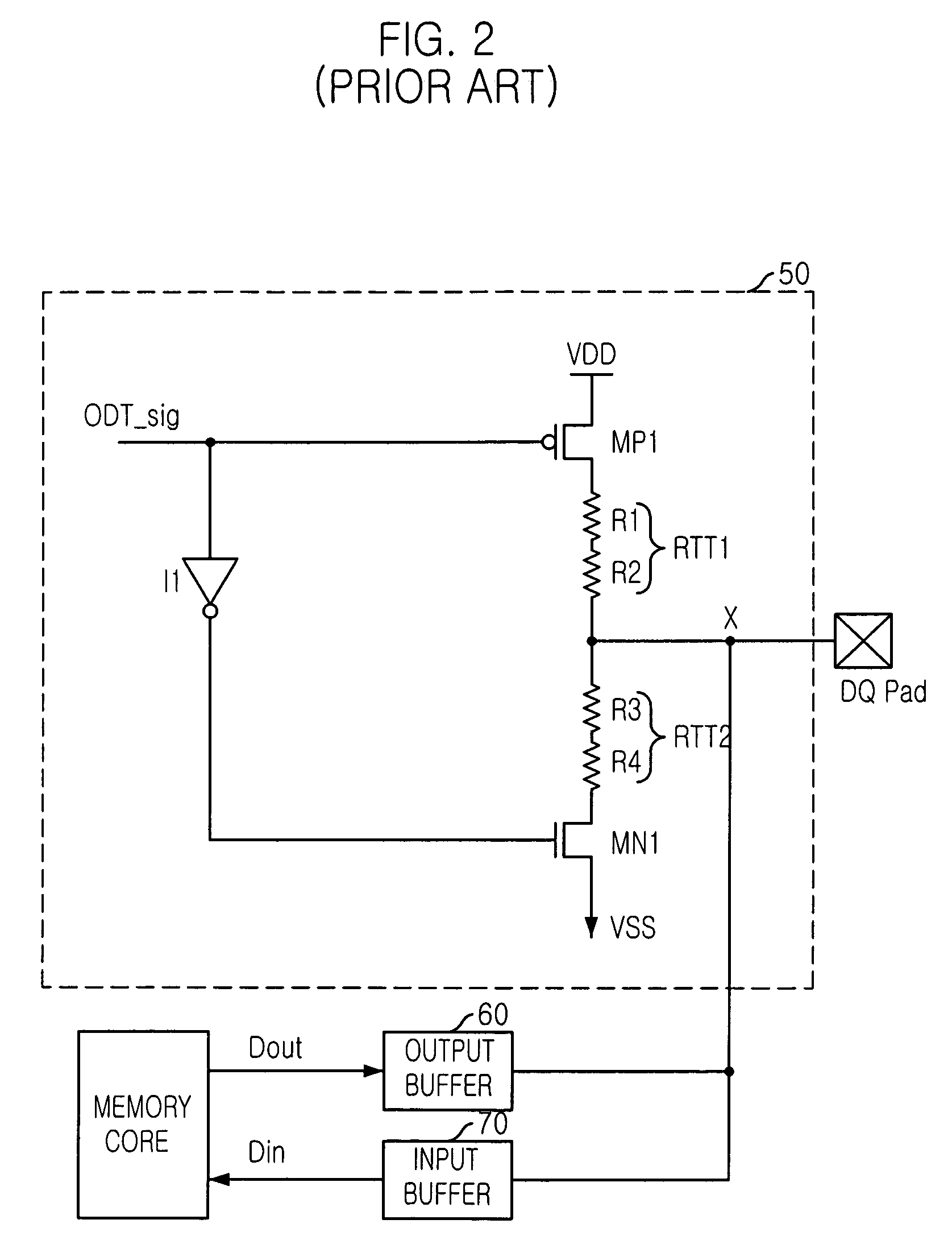 Semiconductor memory device with on die termination circuit