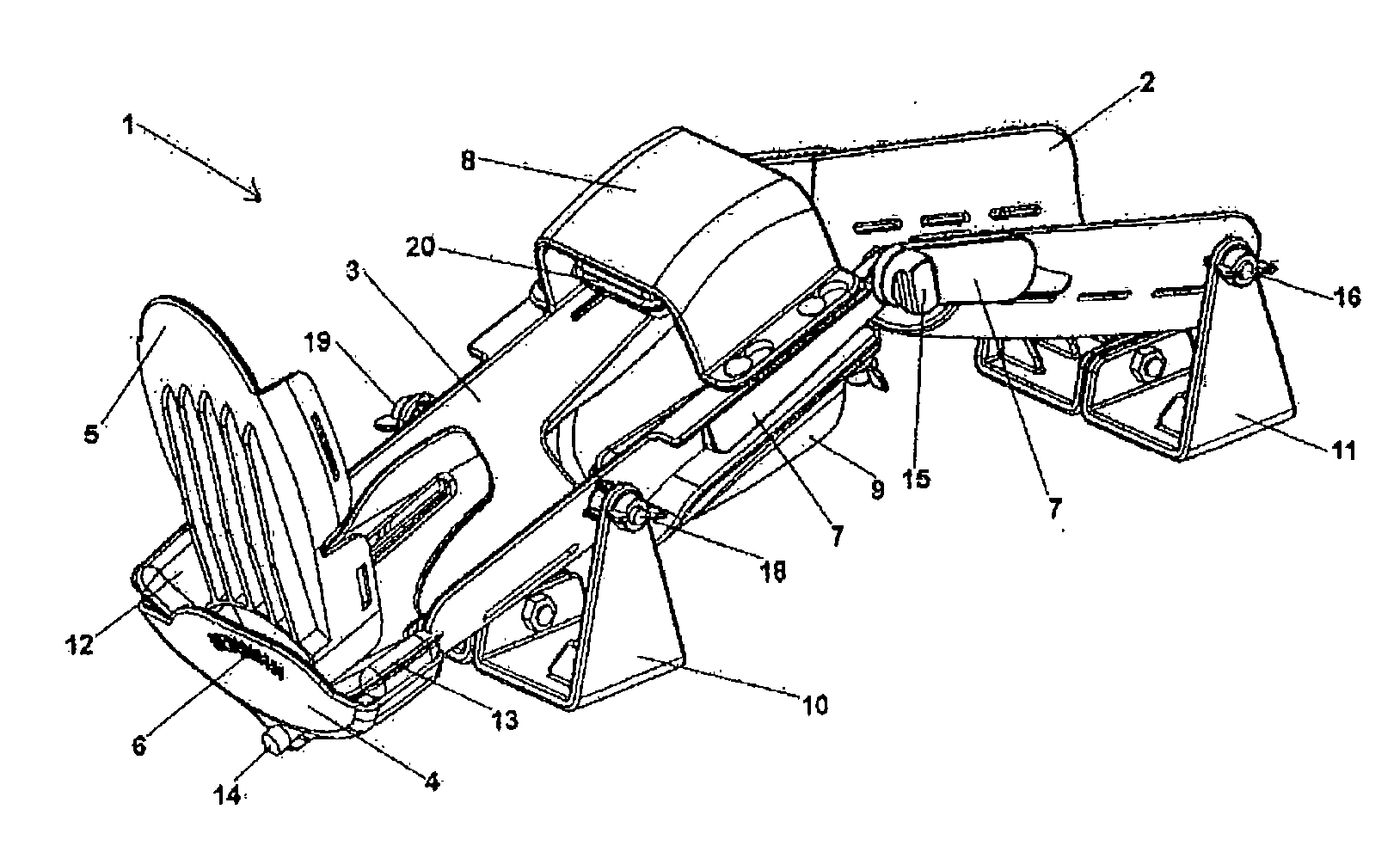 Device for measuring knee laxity