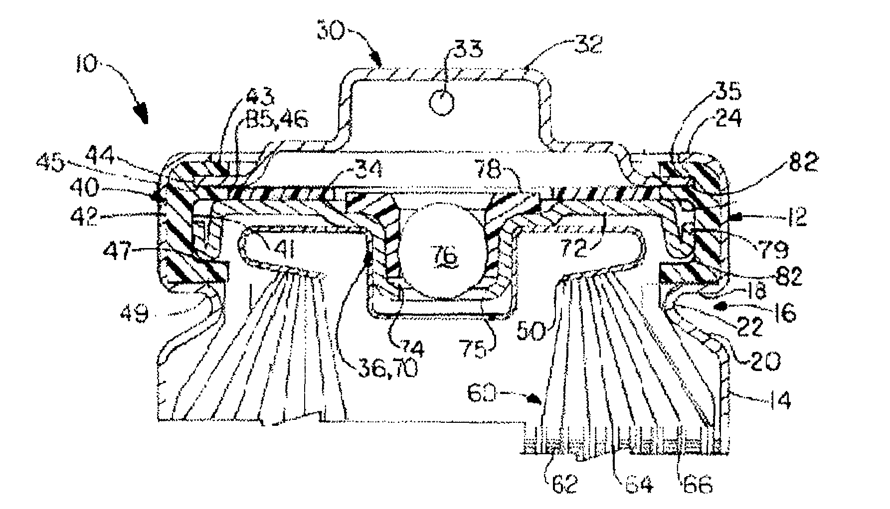 Closure assembly for electrochemical cells