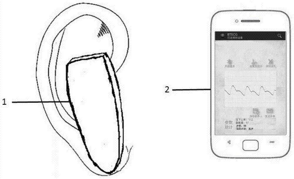 Ear wearing type sign monitoring system