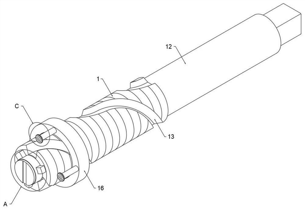 Screw tap for thread cutting of metal workpiece