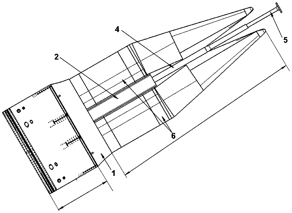 A kind of rectification component and missile suitable for multi-load missile