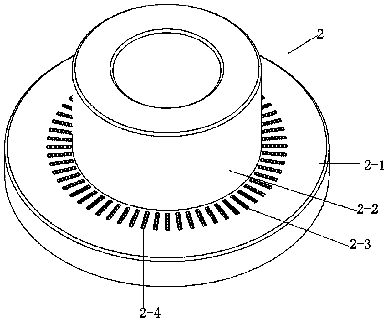 Method for embedding flat copper wire by using split stator core