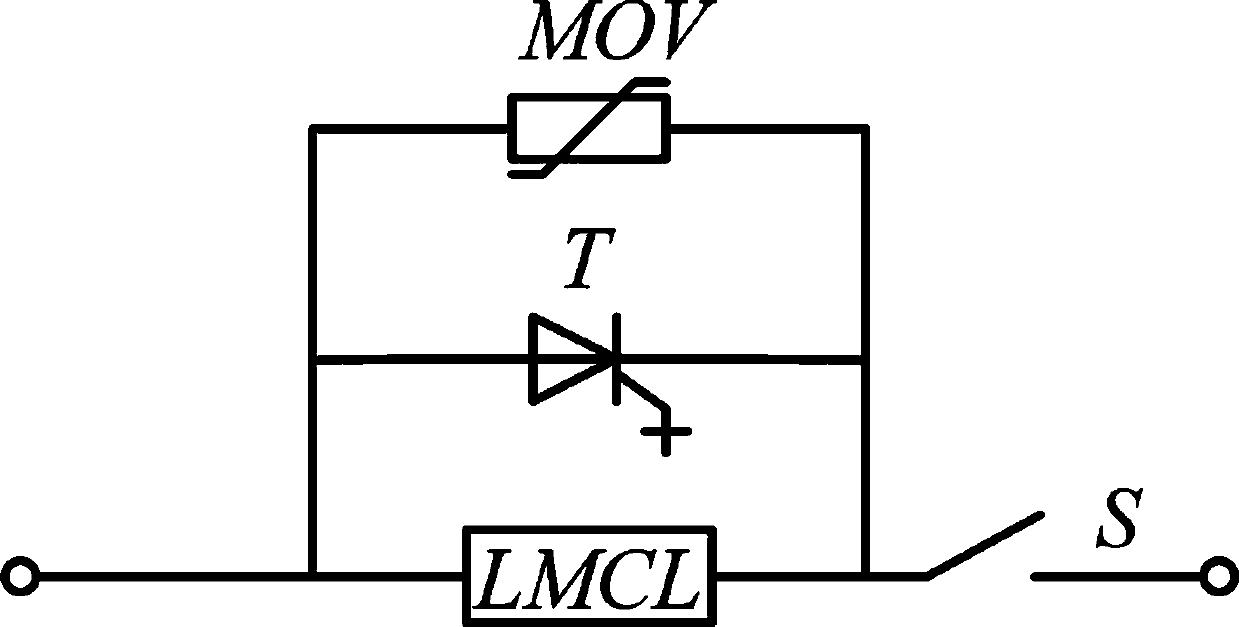 Current limiting hybrid DC circuit breaker and current limiting breaking method
