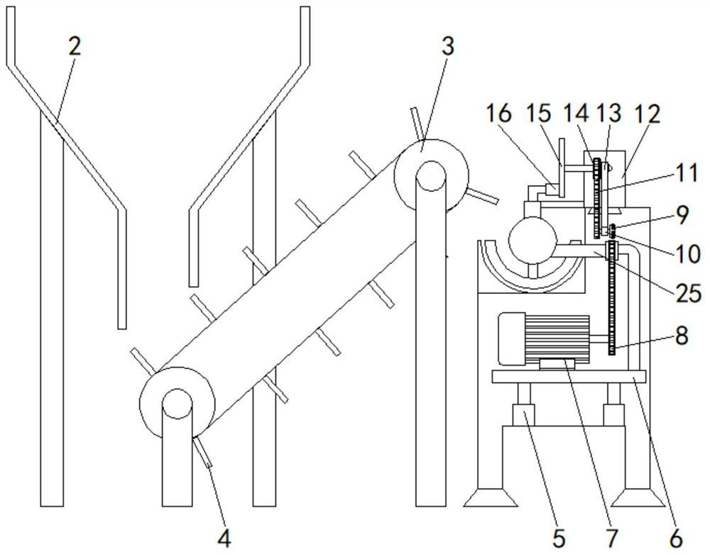 Automatic bamboo splitting machine