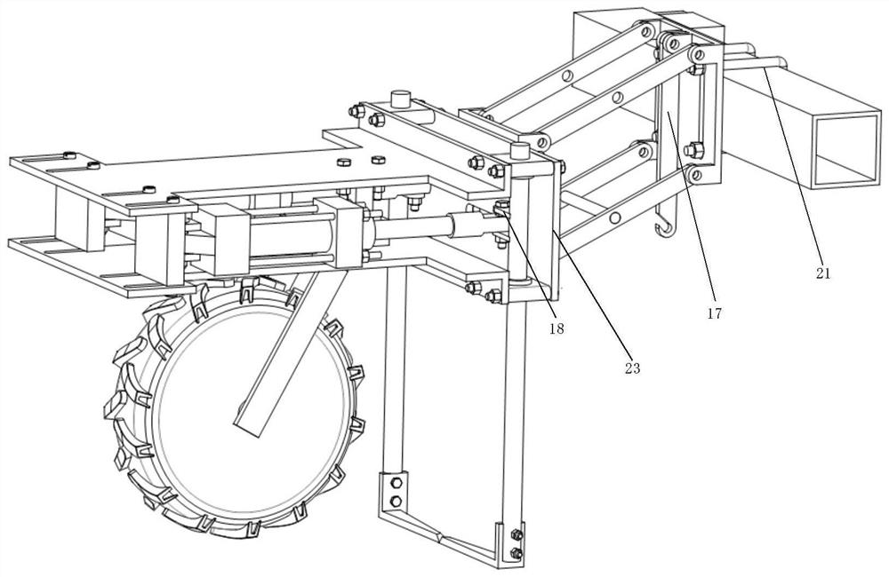 An opening and closing intelligent weeding device based on binocular vision to obtain seedling grass information