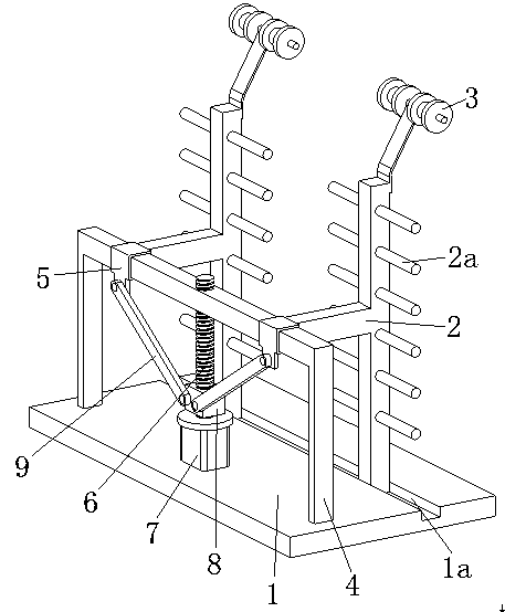 A feeding device for ore filter wire