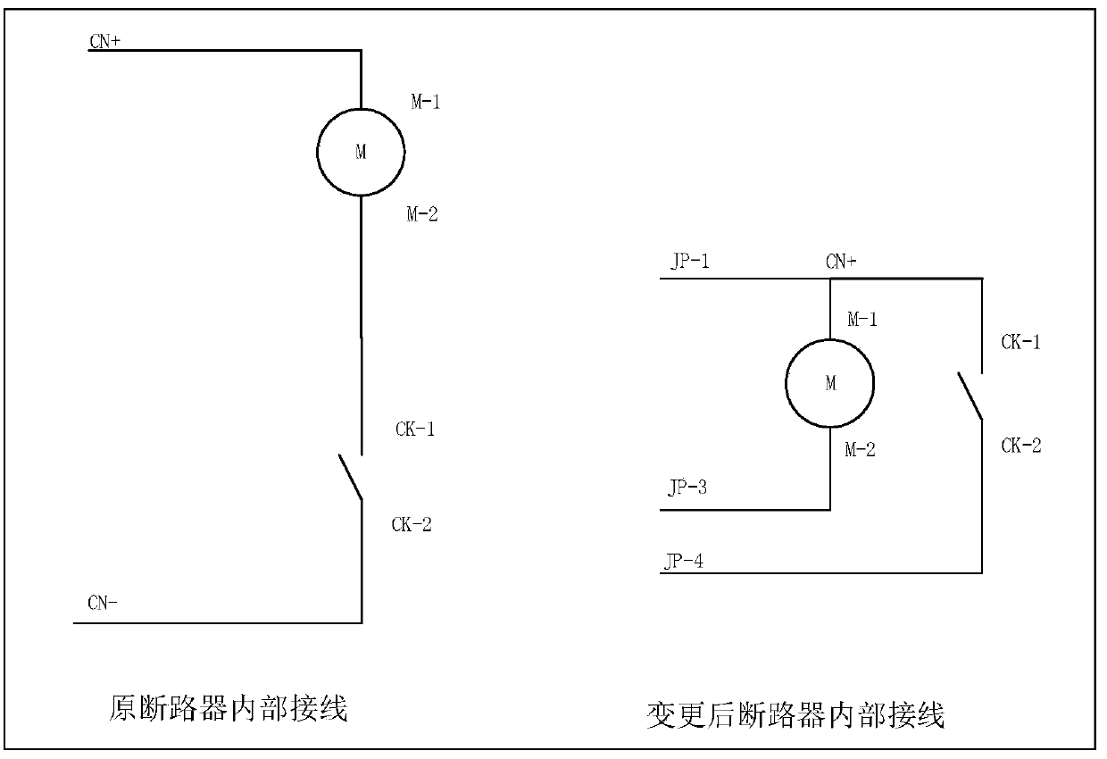 Control method and device of circuit breaker energy storage motor