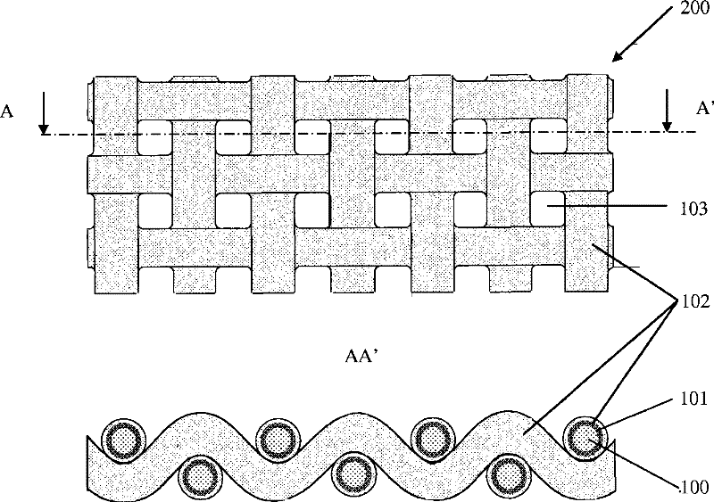 Fabric electrode and accumulator containing the electrode