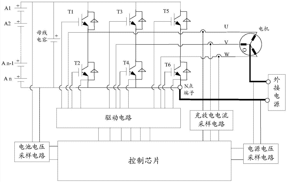 Charging-and-discharging control device