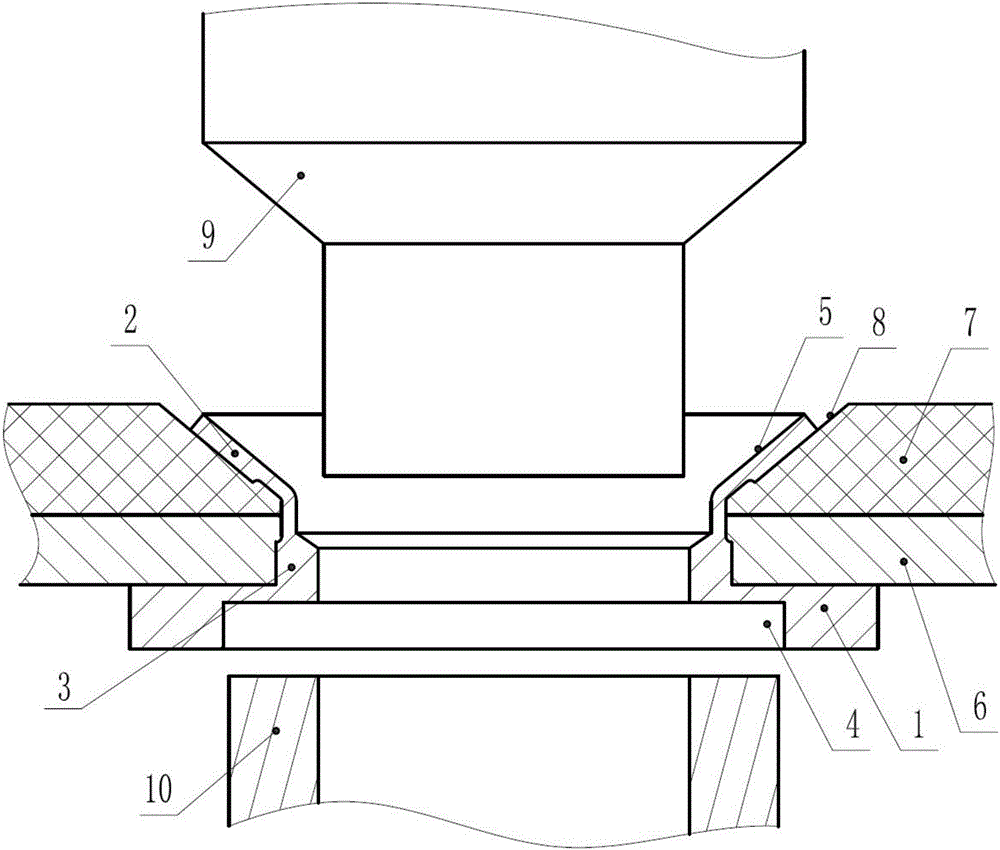 Clamping fixing conical washer for multi-angle dispersion of electronic equipment panel load