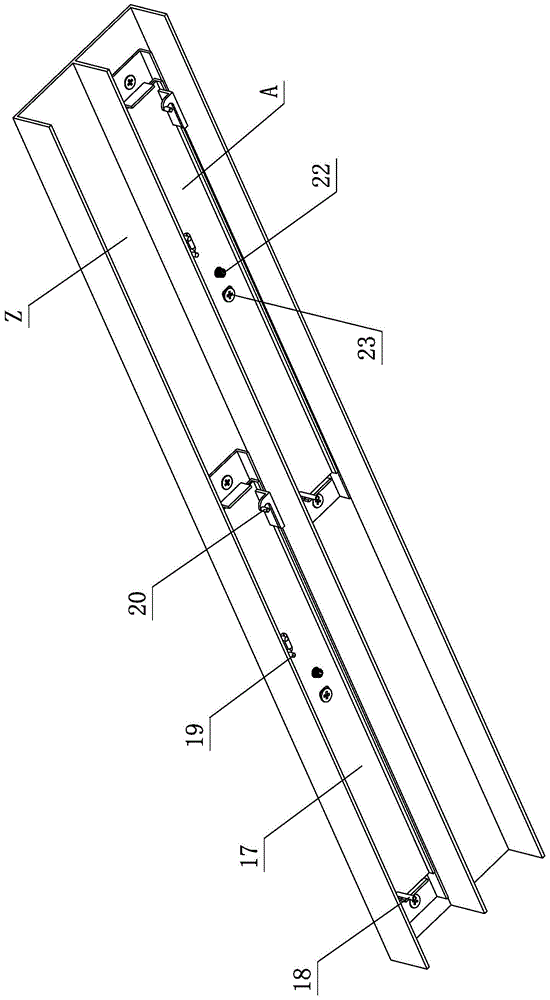 A damping press rebound adjustment device for a sliding door