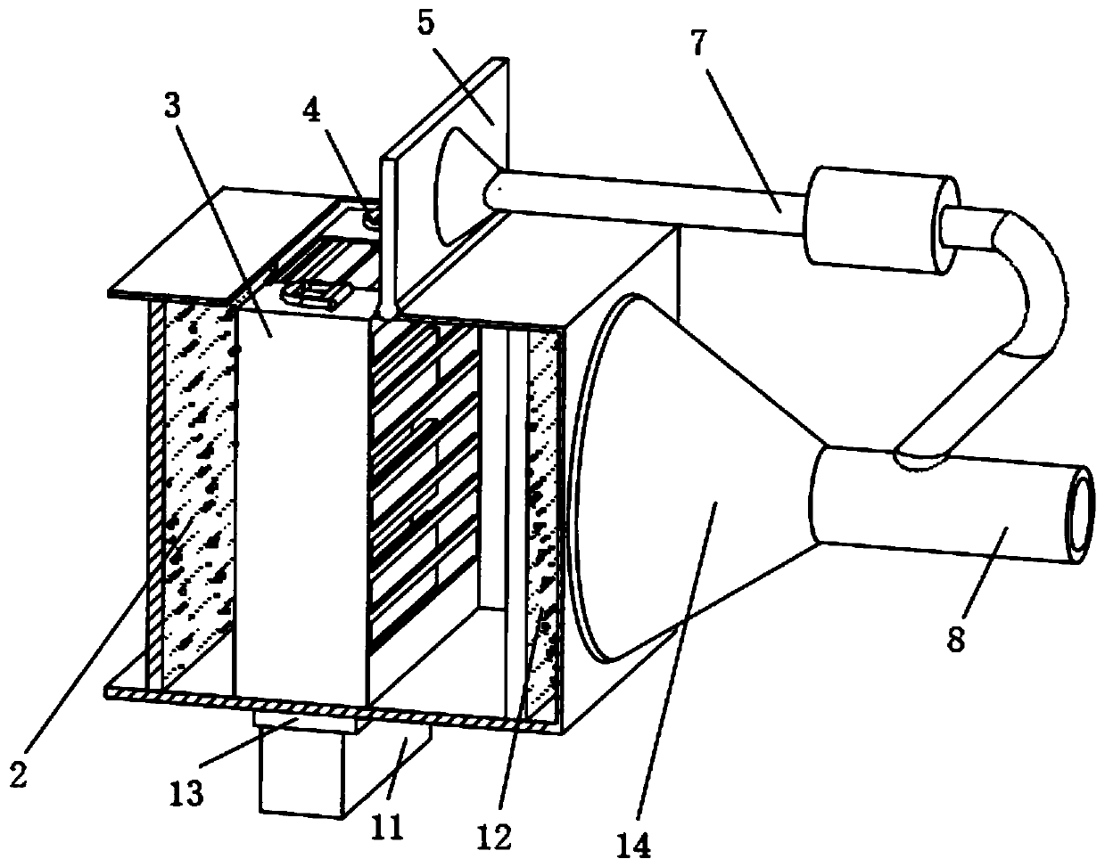 Sand-wind-proof mechanical filter for rail vehicle