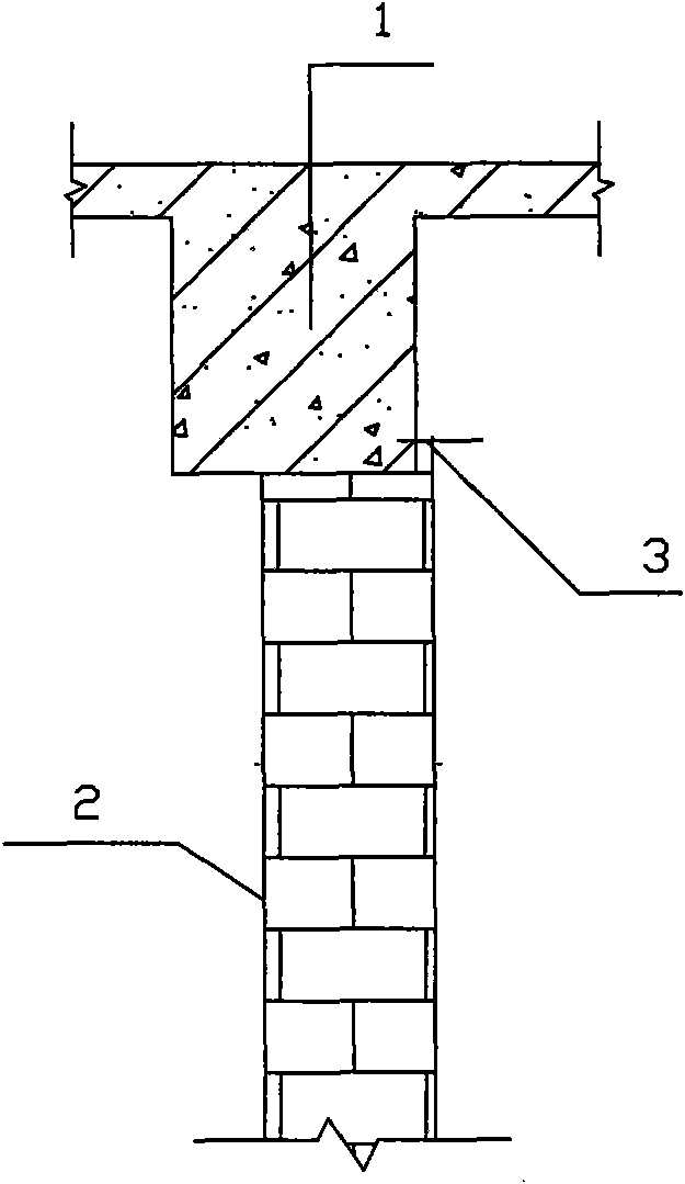 Masonry construction method for filling wall core pillar, core girder and building blocks into framework structure