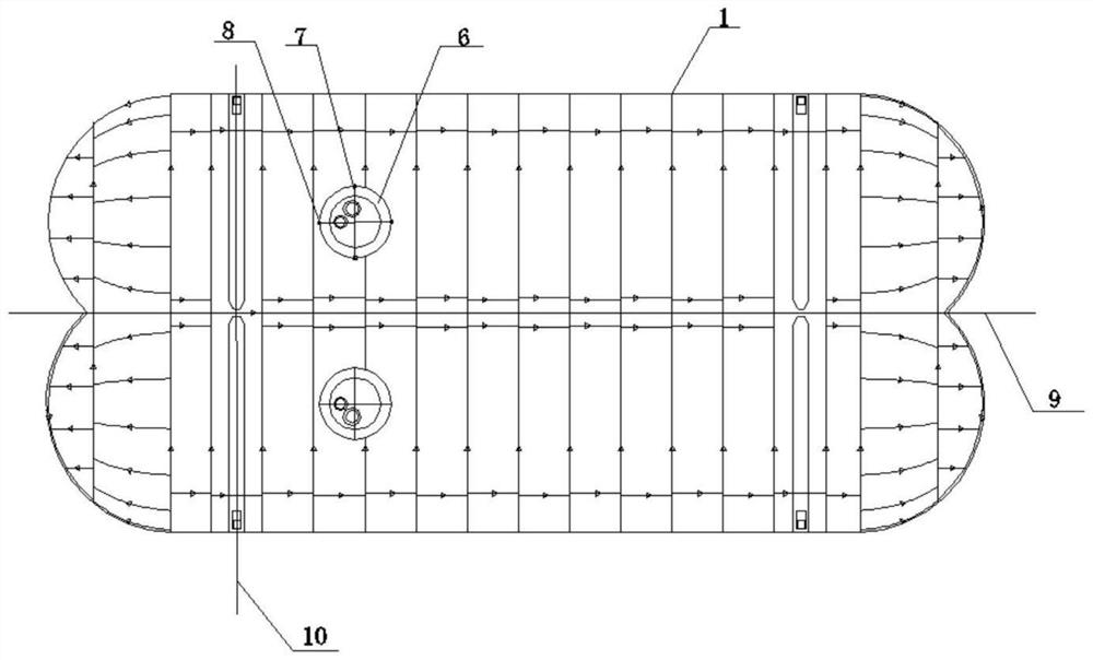 Installation method of gas chamber enclosure bulkhead and liquid tank on liquefied gas carrier